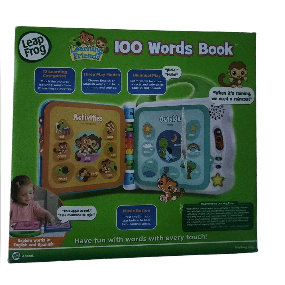 NWT LEAP FROG‎ 100 WORDS ENGLISH & SPANISH